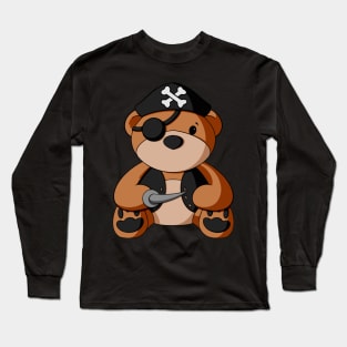 Pirate Teddy Bear Long Sleeve T-Shirt